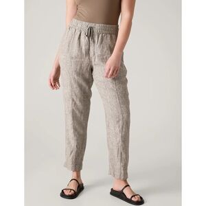 Athleta Tan Linen Pants